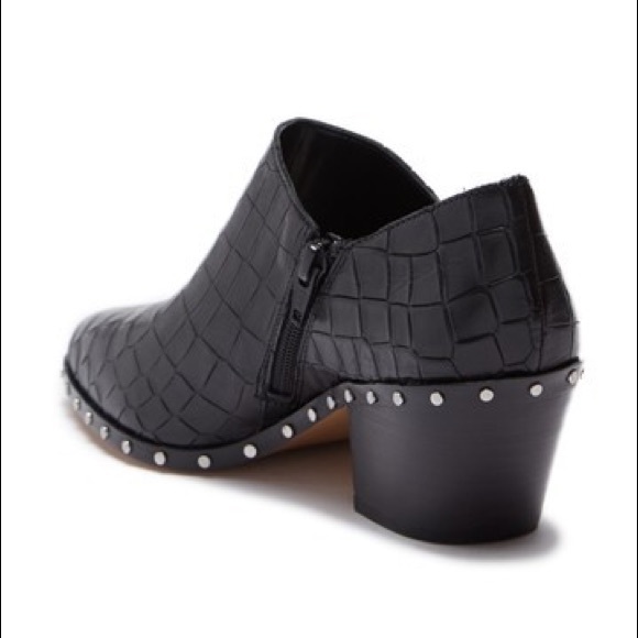 ON SALE 1.State Black Croc Studded Leather Bootie - Picture 2 of 8